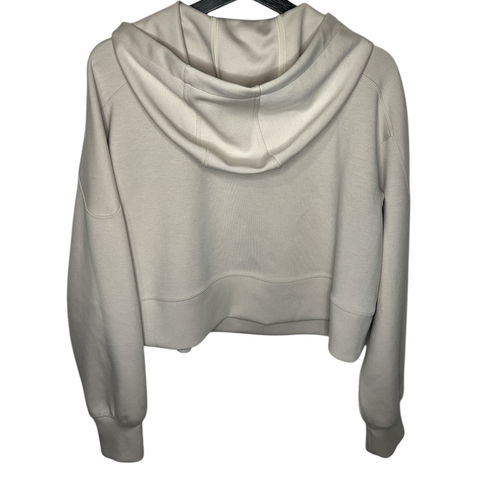 Lululemon Get Centred Crop Hoodie | White Opal | size: 6 - Picture 3 of 6
